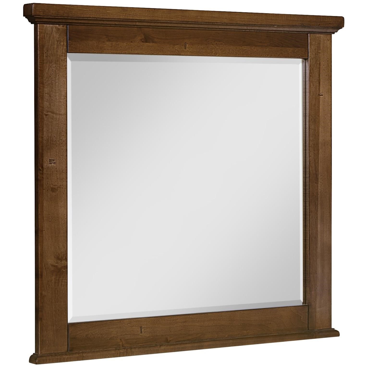 Artisan & Post Cool Rustic Landscape Mirror with Solid Wood Frame and